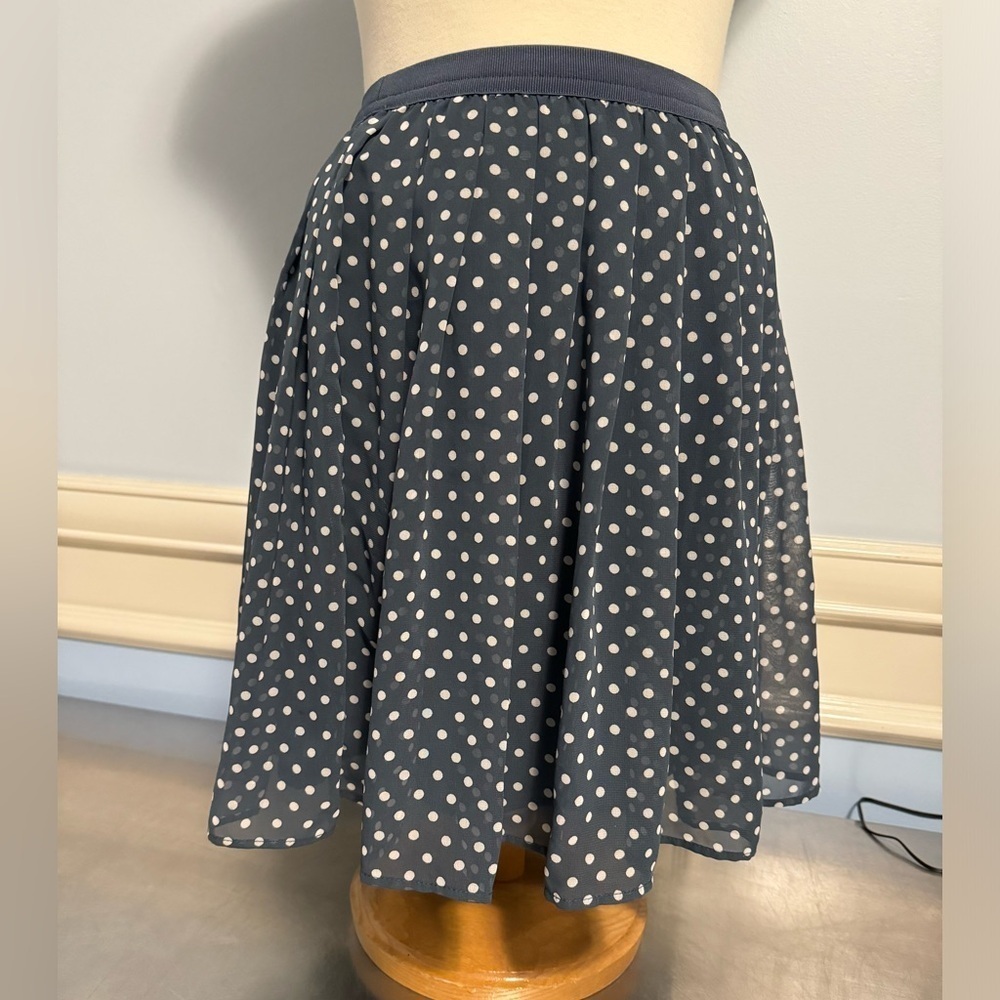 Uniqlo - polka dot mini circle skirt